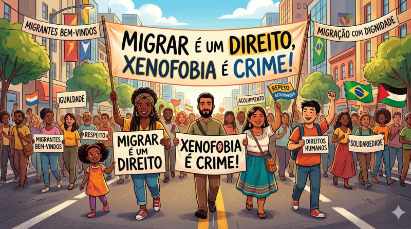 Migrar é um Direito, Xenofobia é crime!